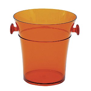 BALDE DE GELO ACRILICO - LARANJA