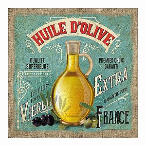 TELA DECORATIVA HUILE D OLIVE 38CM X 38CM X 2,5CM