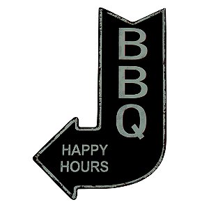 PLACA DECORATIVA DE METAL 25CM X 40CM