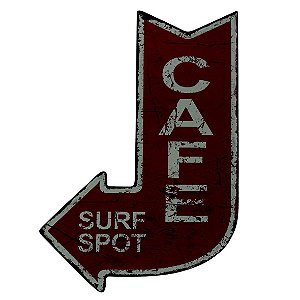 PLACA DECORATIVA DE METAL 25CM X 40CM