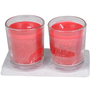 VELA DECORATIVA COPO - 2 PCS