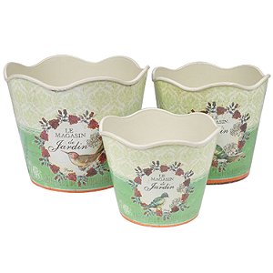 CJ DE CACHEPOTS - 3 PCS