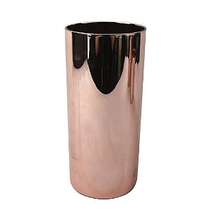 VASO DE VIDRO ROSE 8,8CM X 8,8CM X 20CM