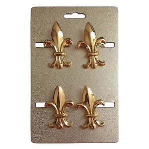 CJ DE PORTAGUARDANAPOS DOURADO 5CMX 3CM X 4,5CM