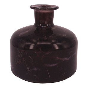 VASO DE VIDRO ROXO 12,5CM X 12,5CM X 12CM