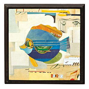 QUADRO DECORATIVO EM MADEIRA DE DEMOLICAO