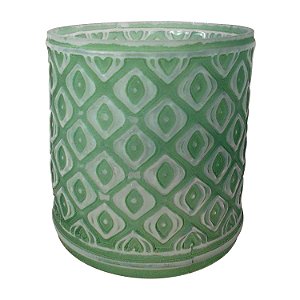 CASTICAL DE VIDRO VERDE 8,5CM X 9,5CM