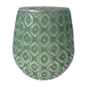 CASTICAL DE VIDRO VERDE 12,3CM X 13CM