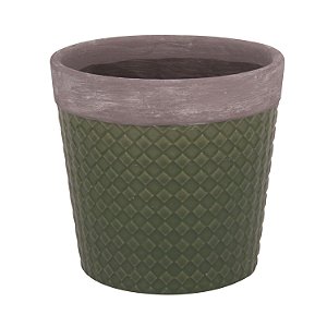 CACHEPOT DE CERAMICA 14CM X 13CM