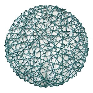SOUSPLAT DE FIBRA NATURAL TURQUESA 38CM X 38CM X 0,1CM