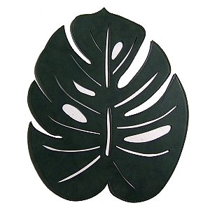 JOGO AMERICANO FOLHA PRETO 36CM X 45CM X 0,2CM