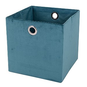 CESTO DE VELUDO VERDE