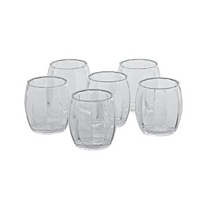 CJ DE COPOS ACRILICO TRANSPARENTE 6 PCS PEQUENO