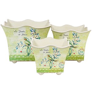 CJ DE CACHEPOTS - 3 PCS
