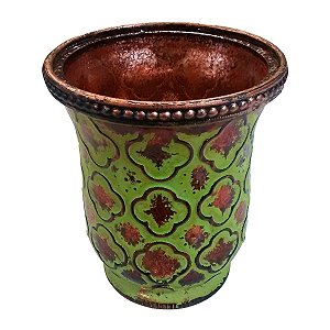 CASTICAL DE METAL BRONZE 9,5CM X 9,5CM X 11,5CM