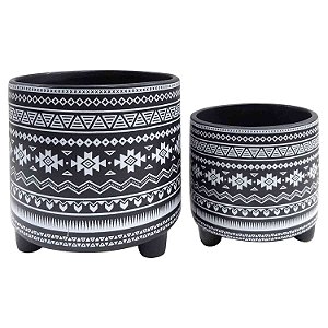 CJ. DE CACHEPOTS DE CERAMICA - 2PS