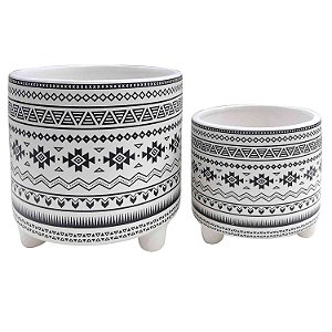 CJ. DE CACHEPOTS DE CERAMICA - 2PS