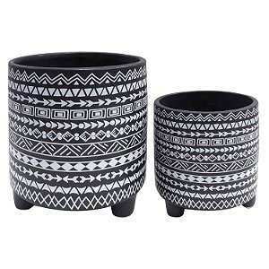 CJ. DE CACHEPOTS DE CERAMICA - 2PS