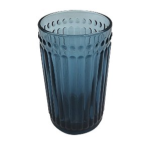 CJ COPOS DE VIDRO 370 ML AZUL