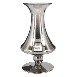 VASO DE VIDRO CROMADO 16,2CM X 30CM