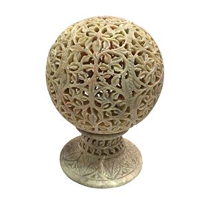 PECCA DECORATIVA EM PEDRA BEGE 12,5CM X 17,5CM