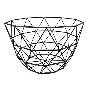 FRUREIRA DE METAL PRETO 28,5CM X 28,5CM X 17,5CM