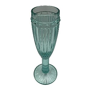 CJ TACAS DE CHAMPANHE DE VIDRO VERDE 185ML