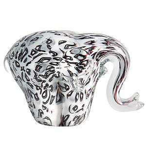 ELEFANTE  DECORATIVO DE VIDRO ESTILO MURANO