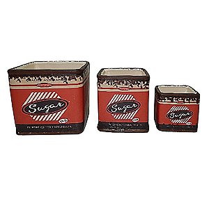 CJ DE CACHEPOTS DE CERAMICA  3 PCS 13,3CM X 13,3CM X 12,5CM