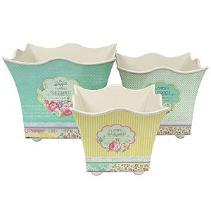 CJ DE CACHEPOTS - 3 PCS