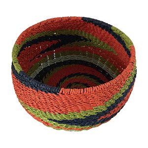 POTE DE CORDA LARANJA 16CM X 10CM