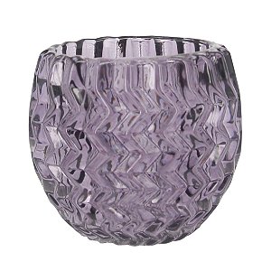 CJ DE CASTICAIS DE VIDRO LILAS  6PCS 25CM X 16,5CM X 7,5CM