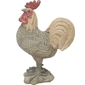 GALO DECORATIVO DE RESINA - 23X12X32 CM