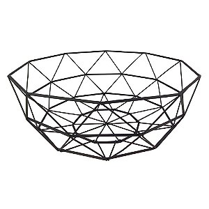 FRUREIRA DE METAL PRETO 31,5CM X 31,5CM X 12CM
