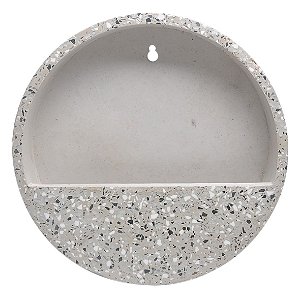 VASO PARA PAREDE DE CIMENTO CINZA