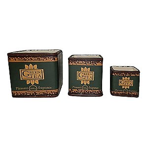 CJ DE CACHEPOTS DE CERAMICA  3 PCS  13,3CM X 13,3CM X 12,5CM
