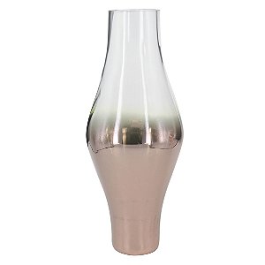 VASO DE VIDRO DEGRADE COBRE 12,2CM X 30CM