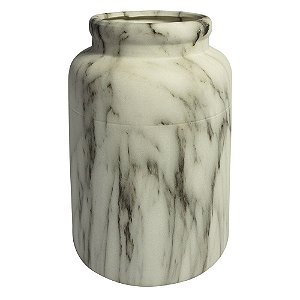 VASO DE CERAMICA MARMORIZADO 14CM X 14CM X 19CM