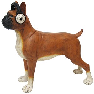 BULLDOG DE RESINA - 33X14X31 CM