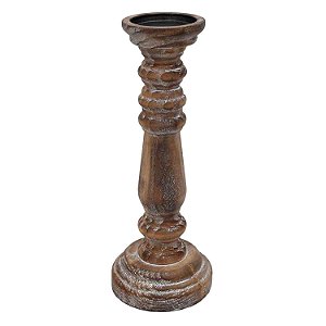CASTIAIS DE MADEIRA RUSTICO MARROM