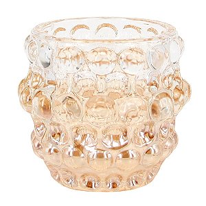 CJ DE CASTICAIS DE VIDRO AMBAR  6PCS 23,5CM X 15,5CM X 7CM