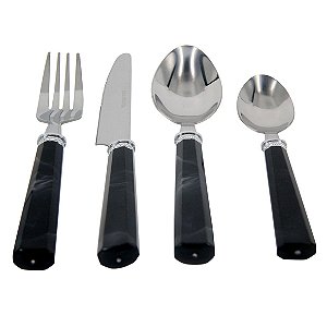 CJ DE TALHERES  4PCS COELHER19,1 X 4CM  GARFO19,6 X 2,5CM  F