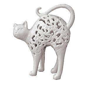 GATO DECORATIVO DE PORCELANA