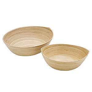 CJ DE CESTOS DE BAMBU- 2 PCS