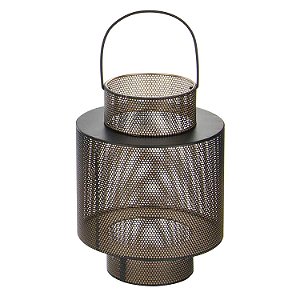 LANTERNA DE METAL BRONZE