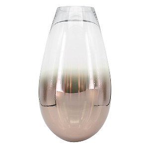 VASO DE VIDRO DEGRADE COBRE 19,8CM X 36CM