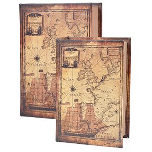 CJ DE CAIXAS FORMATO LIVRO - 2 PCS