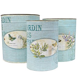 CJ DE CACHEPOTS DE METAL - 3 PCS