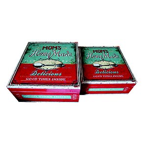 CJ DE CAIXA DE MADEIRA - 2 PCS