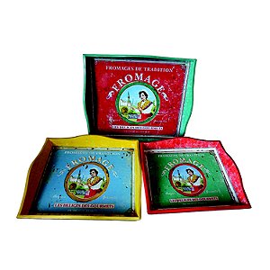CJ DE BANDEJAS DE MADEIRA - 3 PCS